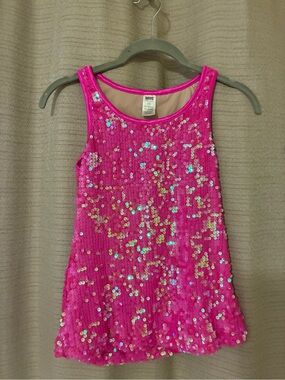 Balera Hot Pink Sequin Tank Top